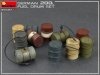 MiniArt 35597 GERMAN 200L FUEL DRUMS WW2 1/35